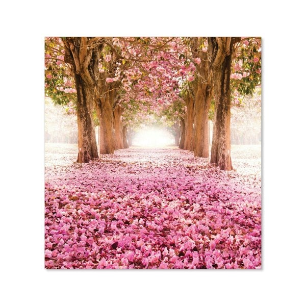 Warren Reed - Designer Pink Flower Tree Tunnel Kitchen Splashback