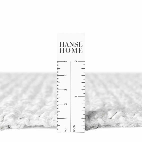 Boucle Jute Jaipur Rug White, textured design, easy care, durable lasting.