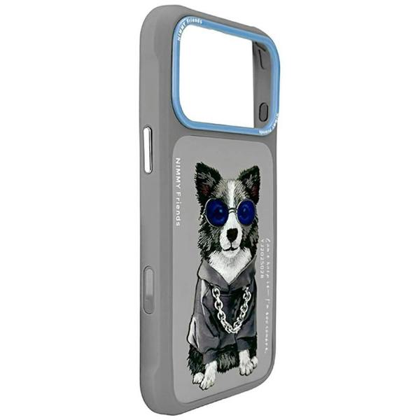 Nimmy Friends Nimmy Glasses Cool Dog Case with MagSafe for iPhone 17 Pro 6.3" Grey Blue - N-YJ-IP17-PRO-028