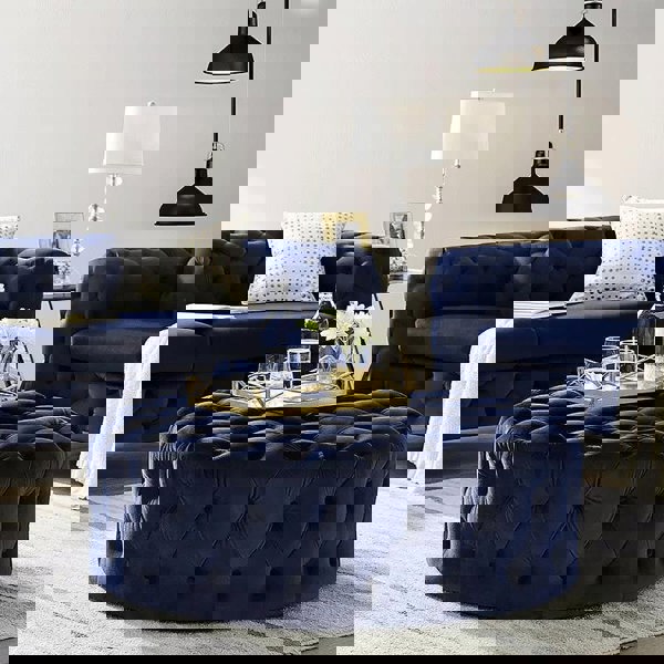 Napoleon Pouffe, Velvet-Weilai Concept-Weilai Concept