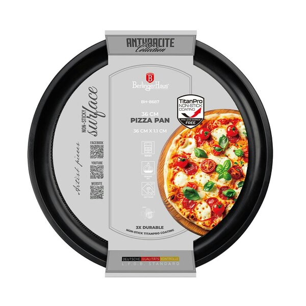 Berlinger Haus Pizza pan,36 cm Berlingr Haus BH8687 Anthracite