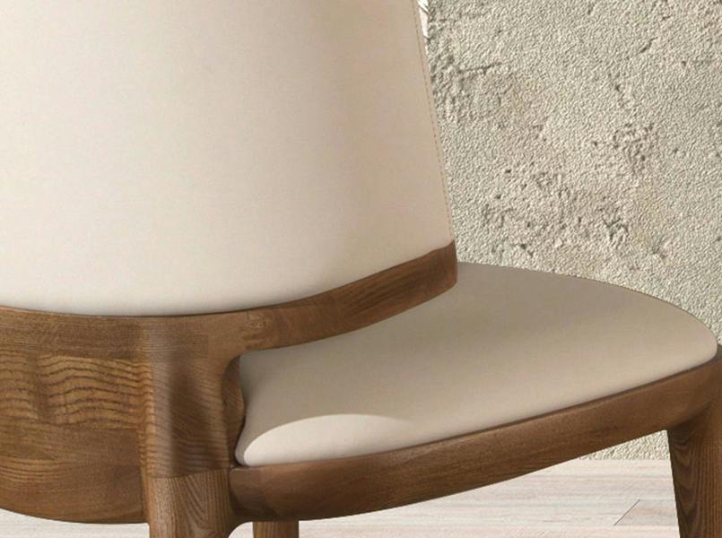 Angel Cerdá Cream leatherette chair 4206