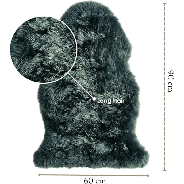 Infinity Leather Genuine Sheepskin Real Natural Wool Area Rug