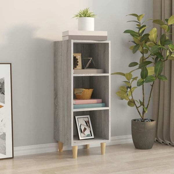 Berkfield Sideboard Grey Sonoma 34.5x32.5x90 cm Engineered Wood