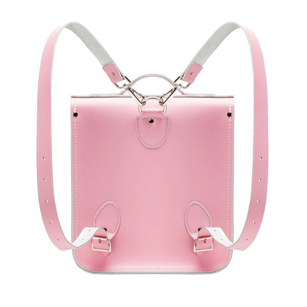 Pastel Pink Leather City Backpack - Backpack - Zatchels