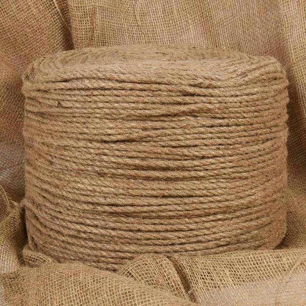 Berkfield Jute Rope 250 m Long 6 mm Thick