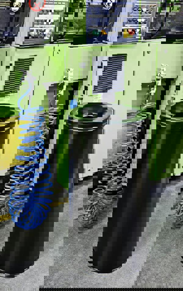 Durable Fire Extinguishing Metal Waste Bin | TUV Certified | 60L | Grey