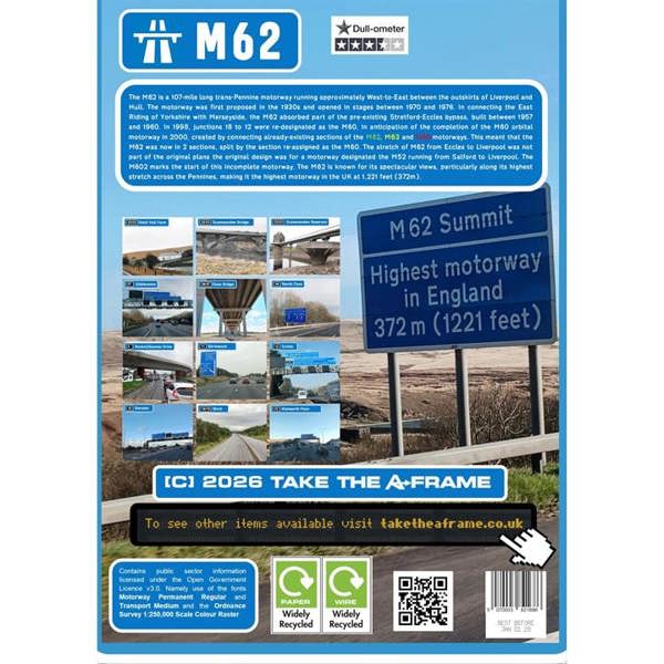 Views of the M62 A3 Calendar 2027, Wall Calendars, Month To View, Travel, Gift