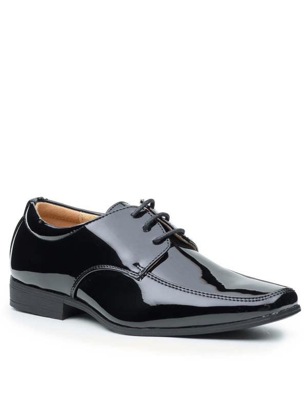 Boys patent communion shoes