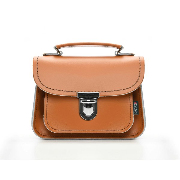 Zatchels Luna Handmade Leather Bag - Burnt Orange