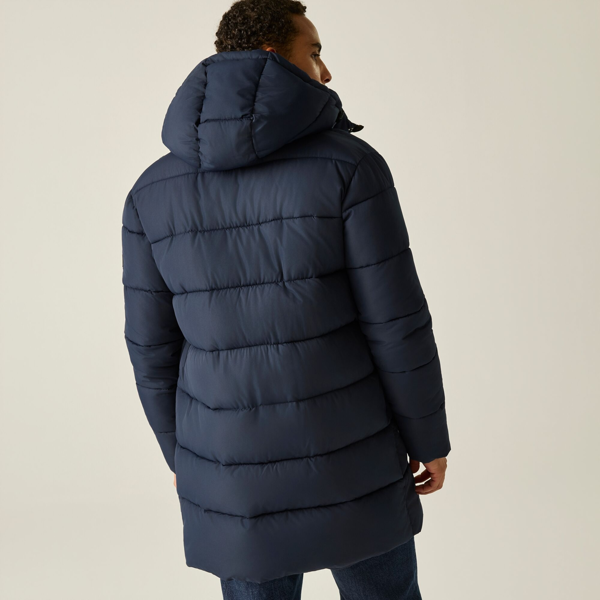 Regatta Mens Marek Longline Hybrid Jacket - Navy/Grey Mirage