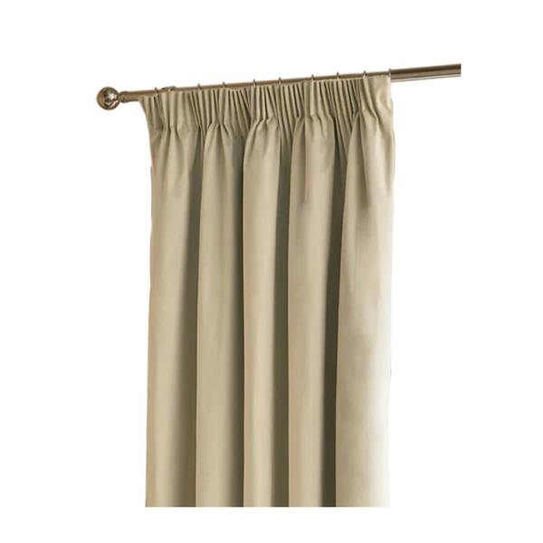 Furn Ultimate Velvet Eyelet Curtains - Natural - 