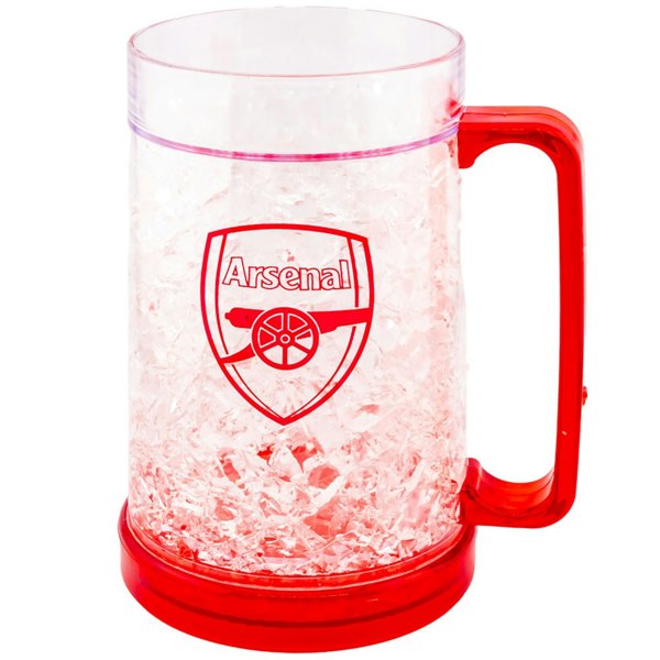 Arsenal FC Crest Freezer Tankard - Red/Clear