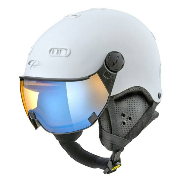CP Carachillo White Soft Touch Ski Helmet