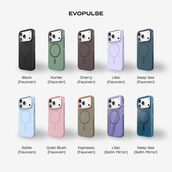 Tech21 Evo Pulse Fauxven Case with MagSafe for iPhone 17/18 Pro 6.3" Cherry - T21-11620