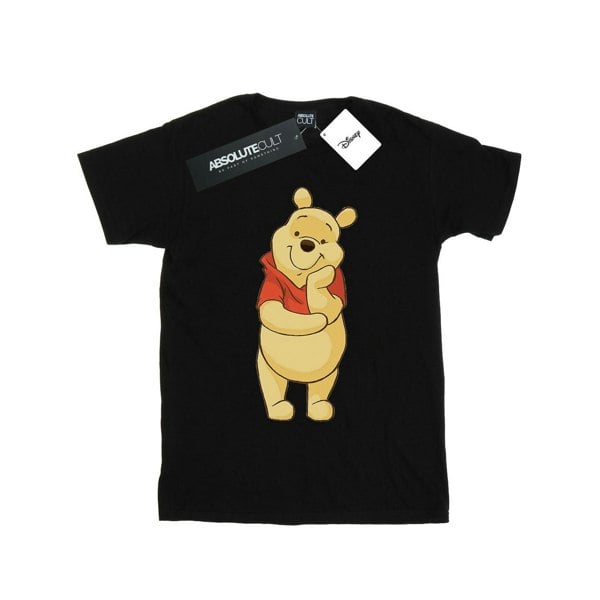 Disney Womens/Ladies Winnie The Pooh Cute Cotton Boyfriend T-Shirt - Black