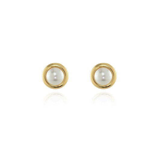Cachet London Pablo Pearl Gold Clip On Earrings