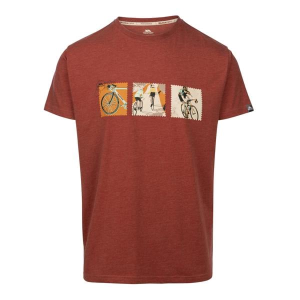 Trespass Mens Kooten T-Shirt - Burnt Sienna Marl - 