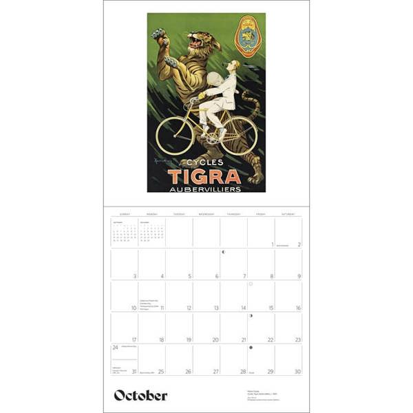 Bicycles, Vintage Posters Calendar 2027, Wall Calendars, Month To View, Sports, Gift