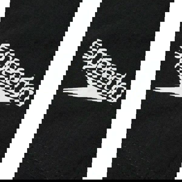 Black Speedo Essentials Plus 16-inch plus size watershorts with white logo