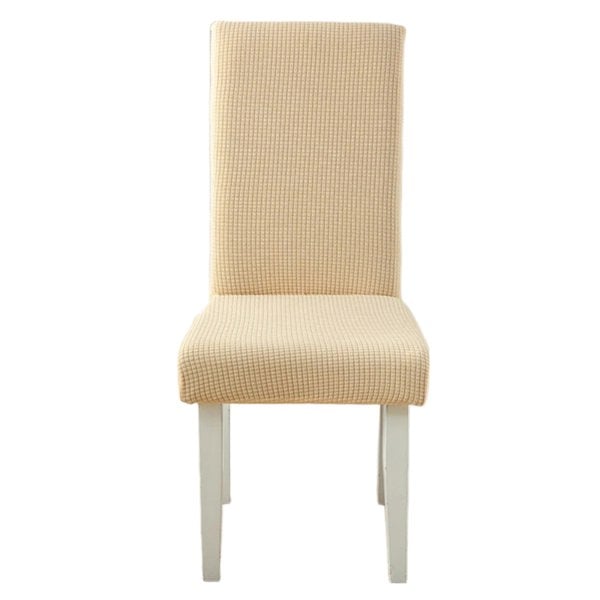 Anyseat Chair Cover Beige Corn Kernels Waterproof Universal Size for Dining Room Stretch Seat Slipcovers
