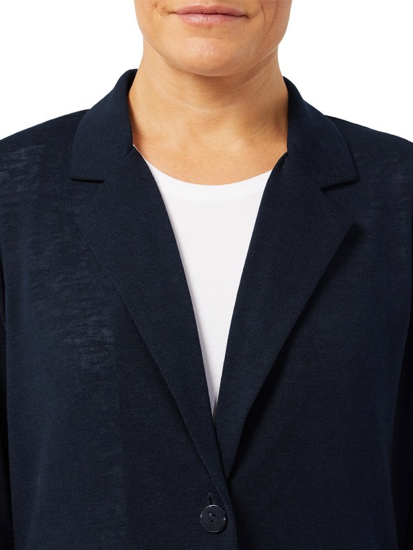 PennyPlain Front Button Jacket - Navy