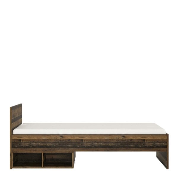 Wyld Haus Whimwick Single 3ft Walnut Industrial Bed Frame