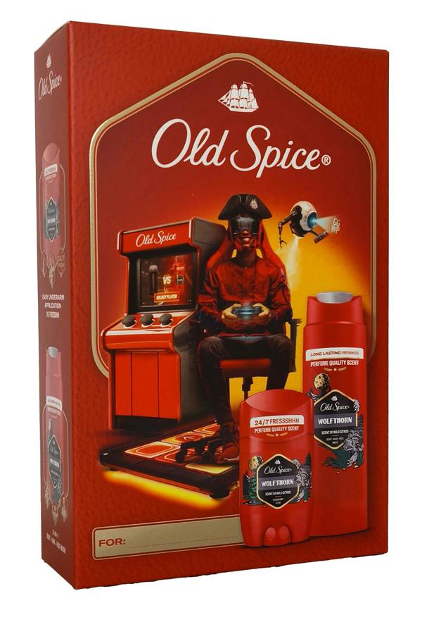 Old Spice Wolfthorn Old Spice Set - Shower Gel/Shampoo 250ml Deodorant Stick 50ml Old Spice