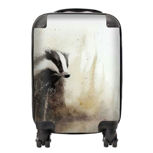 Warren Reed Badger Watercolour Suitcase