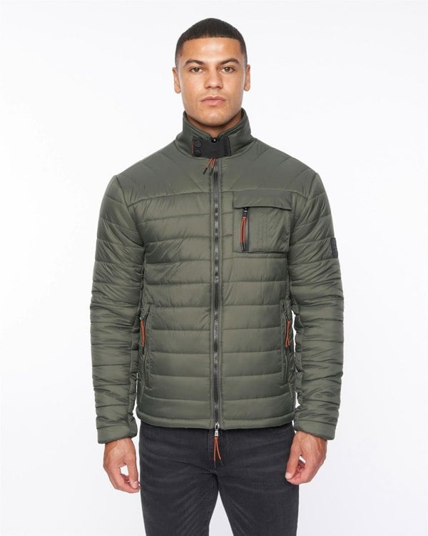 Duck and Cover Carricore Padded Jacket Dark Olive