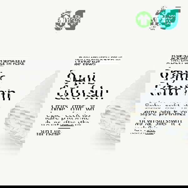 Ethical Bedding Soft & Silky Duvet Cover in White (Organic Cotton)