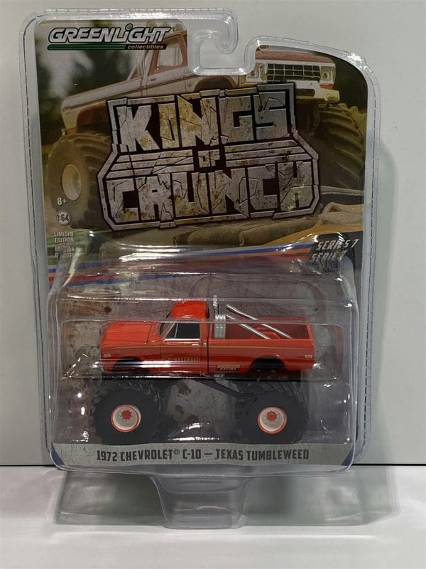 Greenlight 1972 Chevrolet C-10 Texas Tumbleweed King of Crunch 1:64 Scale Greenlight 49070B