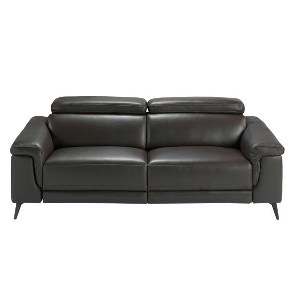 Angel Cerdá Relax sofa in chocolate brown leather 6050/6051