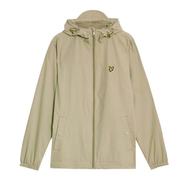 Lyle & Scott Mens Hooded Full Zip Jacket - Sage Uniform