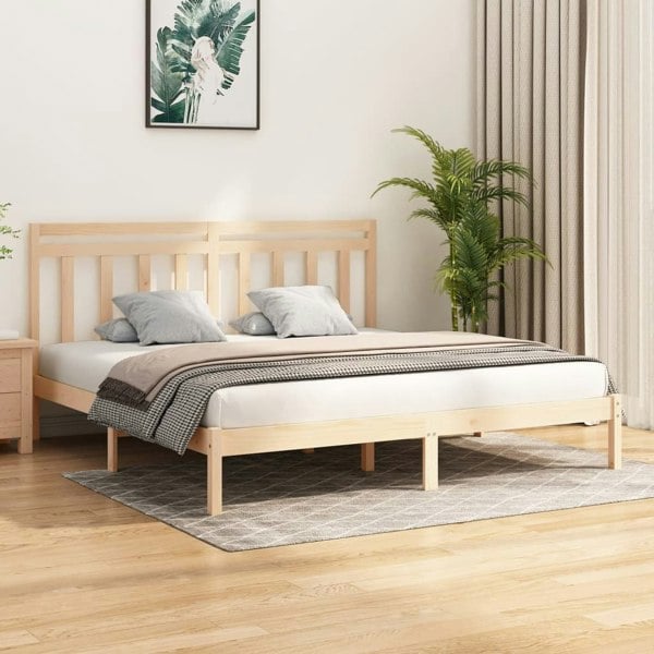 Berkfield Bed Frame Solid Wood 200x200 cm