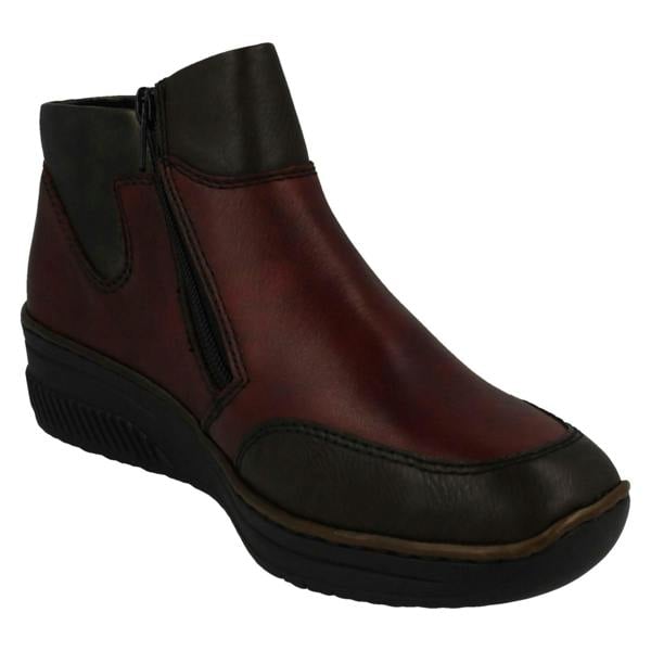Rieker Ladies Rieker Fleece Lined Ankle Boots 48754