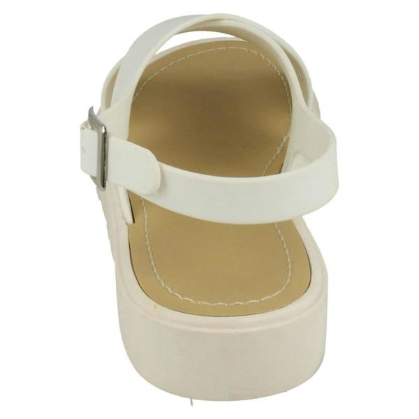 Spot On Ladies Spot On Low Slingback X Vamp Sandal