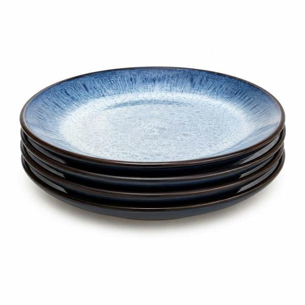 Blue Reactive Glaze Ceramic Side Plates