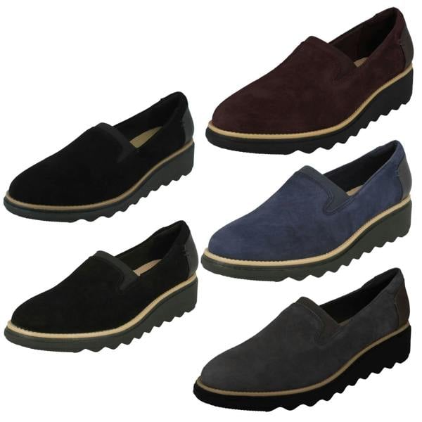 Clarks Ladies Clarks Slip On Smart Shoes - Sharon Dolly