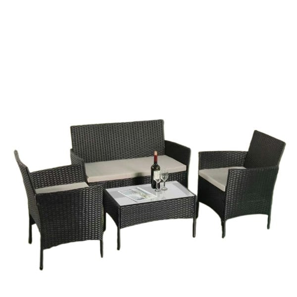 Outdoor Living Amazon 4 Piece Garden Rattan Set