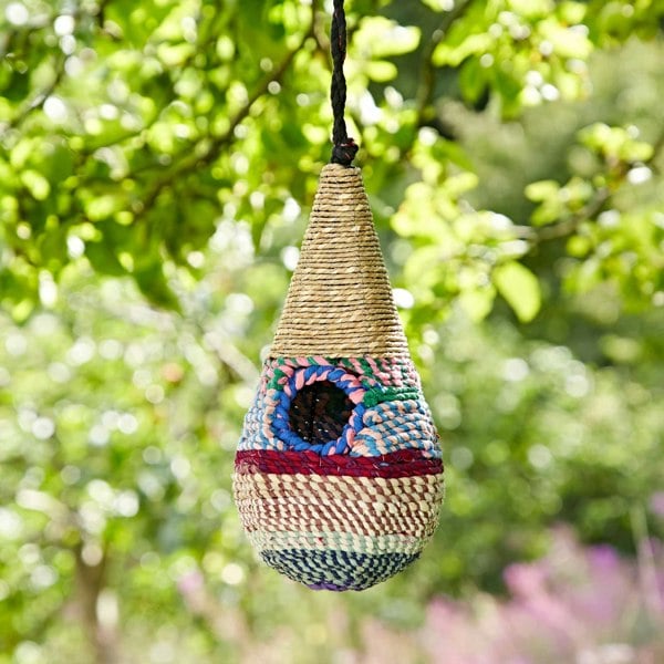 Paper High Teardrop Recycled Cotton Birdhouse