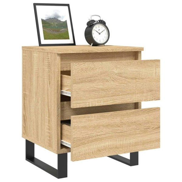 Berkfield Bedside Cabinet Sonoma Oak 40x35x50 cm Engineered Wood