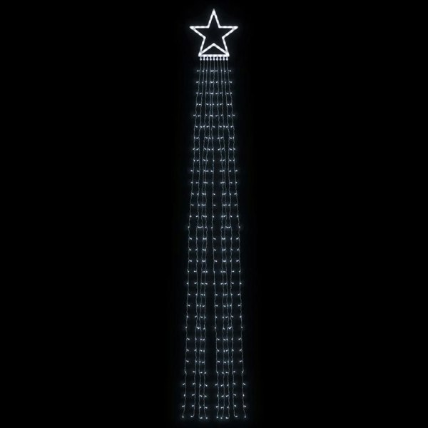 Berkfield Christmas Tree light 320 LEDs Cold White 375 cm