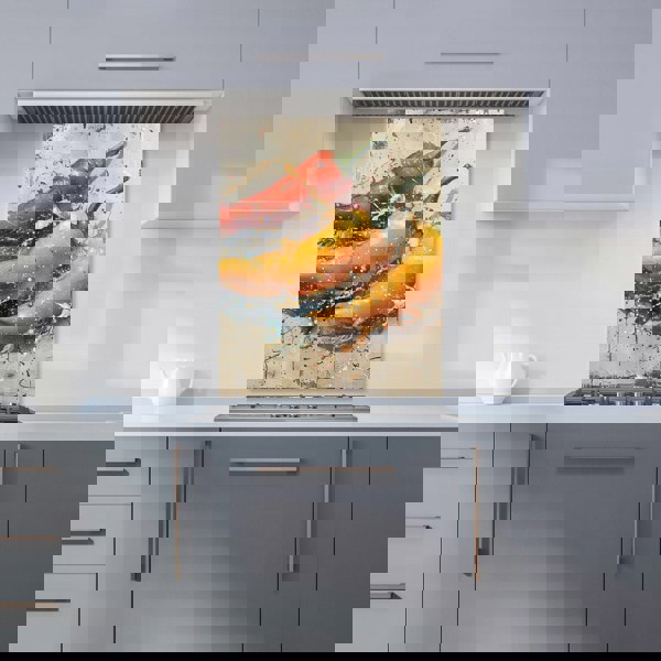 Warren Reed - Designer Vivid Burst: Pepper Splash Kitchen Splashback