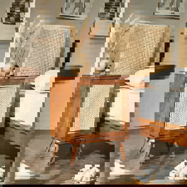 Himba Rattan Bedside Table, Solid Wood-Weilai Concept-Weilai Concept