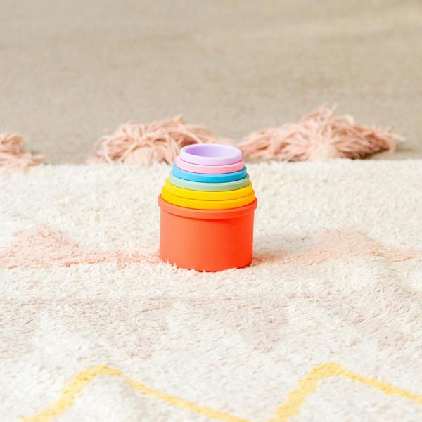 tickit SiliSoft® Round Stacking Cups (Rainbow)