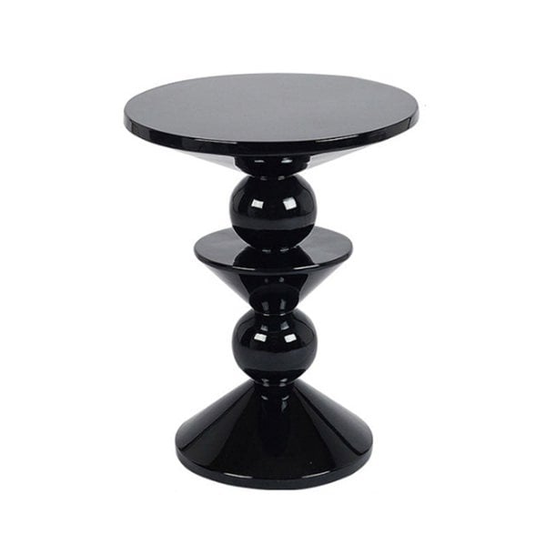 Boris Candied Black Side Table, MDF & FRP-Rit Concept-Rit Concept