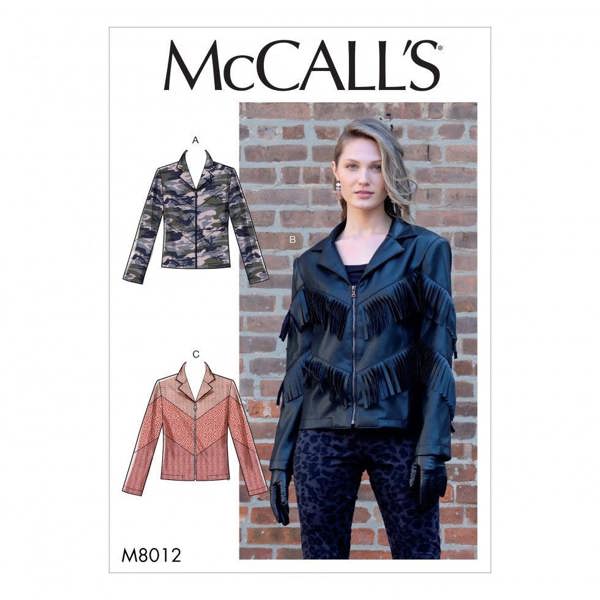 McCalls 8012 Paper Sewing Pattern – Women's Jacket, Size 14-22, Easy