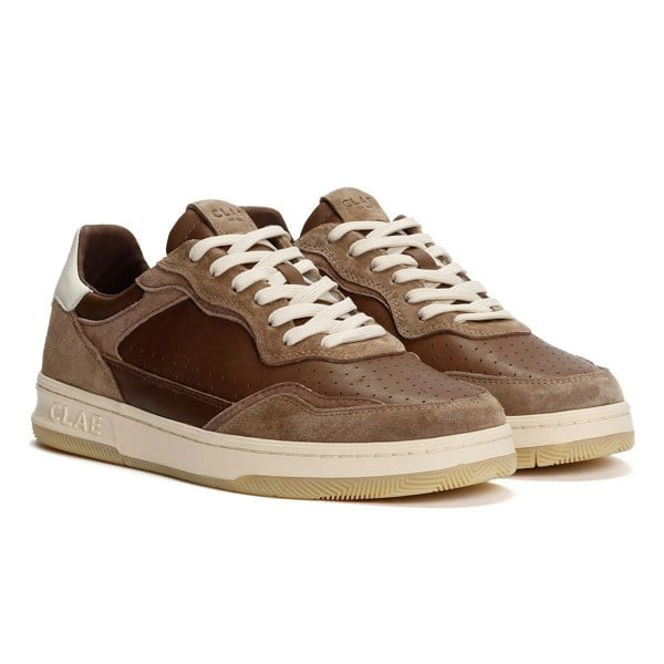 Clae Haywood Leather Men's Portabella Deep Taupe Trainers