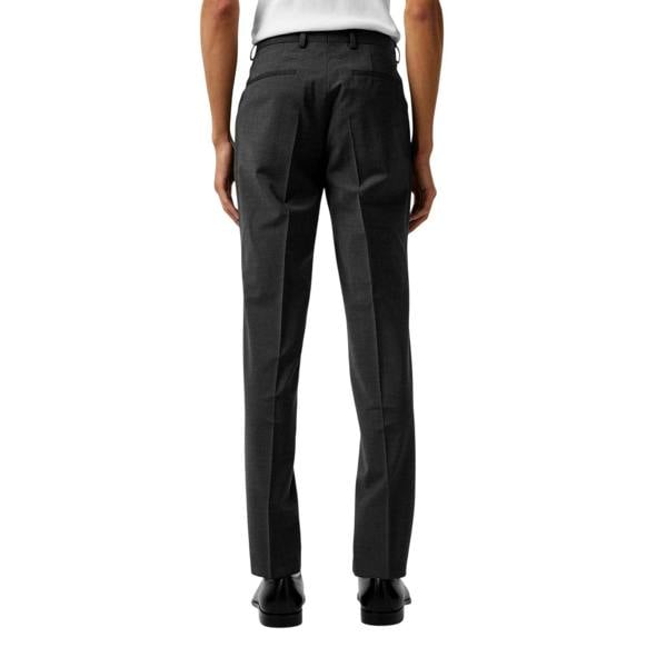 Hugo Mens Hesten Slim Business Suit Trousers - Dark Grey - 